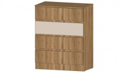 Комод 4 ящика Ленора, Дуб вотан/Кашемир